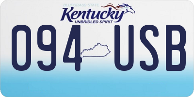 KY license plate 094USB