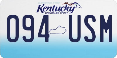 KY license plate 094USM