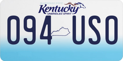KY license plate 094USO
