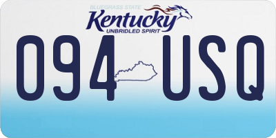 KY license plate 094USQ