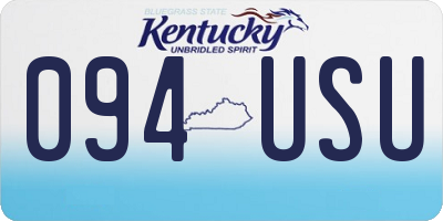 KY license plate 094USU