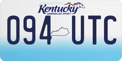 KY license plate 094UTC