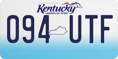 KY license plate 094UTF