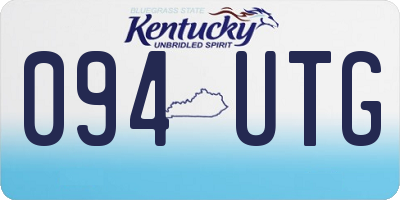 KY license plate 094UTG