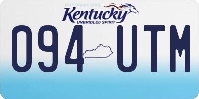 KY license plate 094UTM