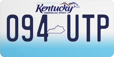 KY license plate 094UTP