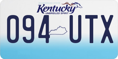 KY license plate 094UTX
