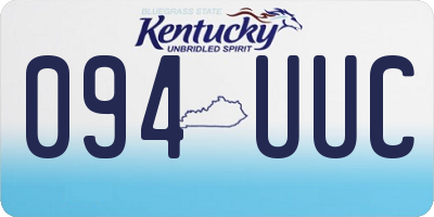 KY license plate 094UUC