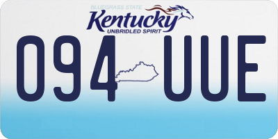 KY license plate 094UUE