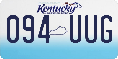KY license plate 094UUG
