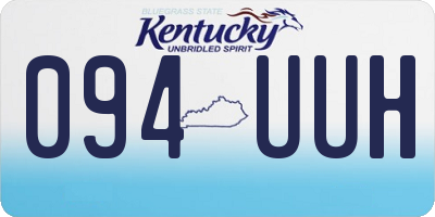 KY license plate 094UUH
