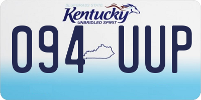 KY license plate 094UUP