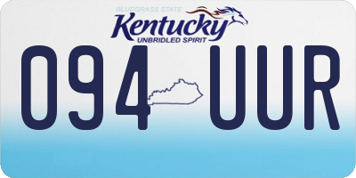 KY license plate 094UUR