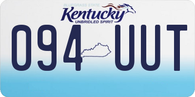 KY license plate 094UUT
