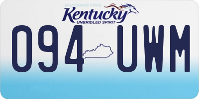 KY license plate 094UWM