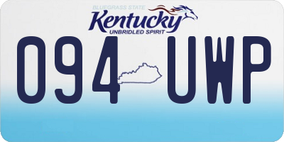 KY license plate 094UWP