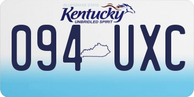 KY license plate 094UXC