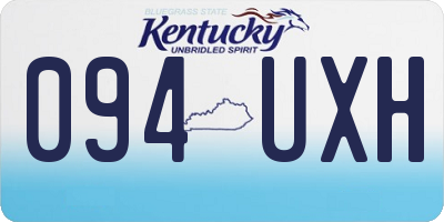 KY license plate 094UXH