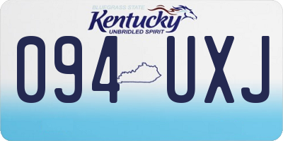 KY license plate 094UXJ