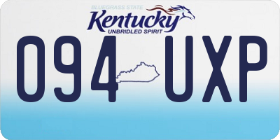 KY license plate 094UXP