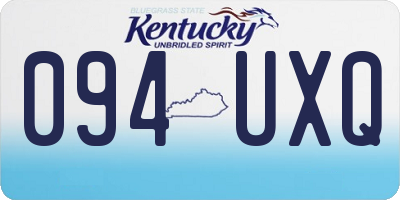 KY license plate 094UXQ