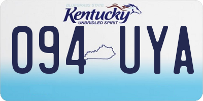 KY license plate 094UYA