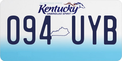 KY license plate 094UYB