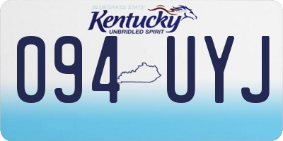 KY license plate 094UYJ
