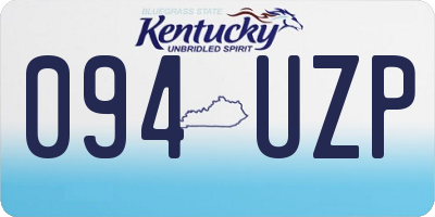 KY license plate 094UZP