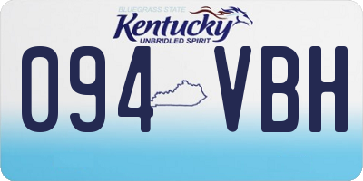 KY license plate 094VBH