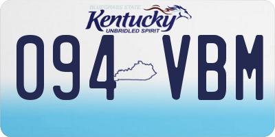 KY license plate 094VBM