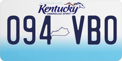 KY license plate 094VBO