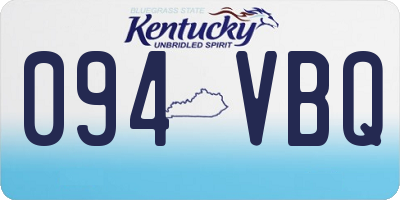 KY license plate 094VBQ