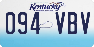 KY license plate 094VBV