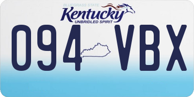 KY license plate 094VBX
