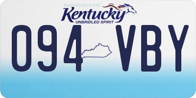 KY license plate 094VBY