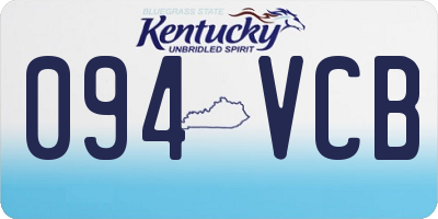 KY license plate 094VCB