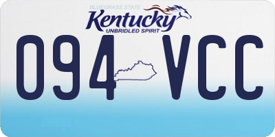 KY license plate 094VCC