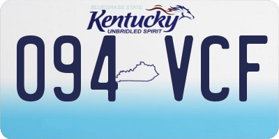 KY license plate 094VCF