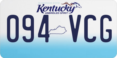KY license plate 094VCG