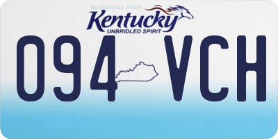 KY license plate 094VCH