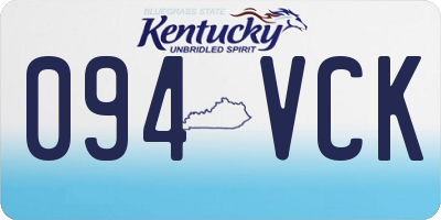 KY license plate 094VCK
