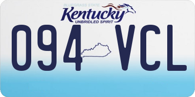 KY license plate 094VCL