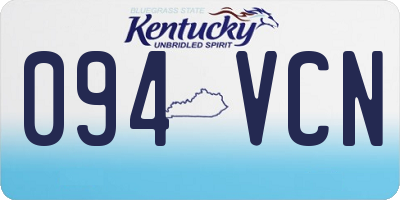 KY license plate 094VCN