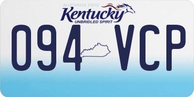 KY license plate 094VCP