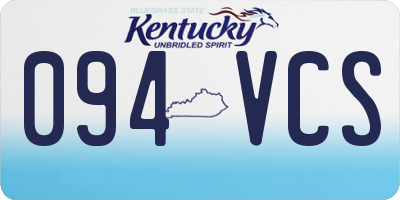 KY license plate 094VCS