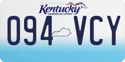KY license plate 094VCY
