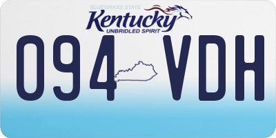 KY license plate 094VDH