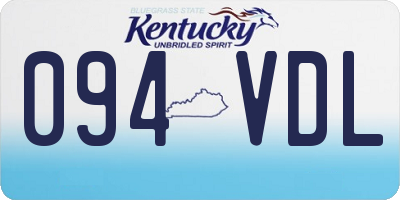KY license plate 094VDL