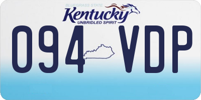KY license plate 094VDP